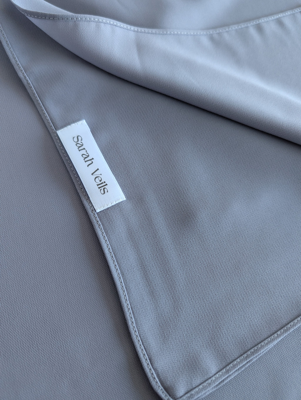 Luxury Chiffon Hijab Blue Gray
