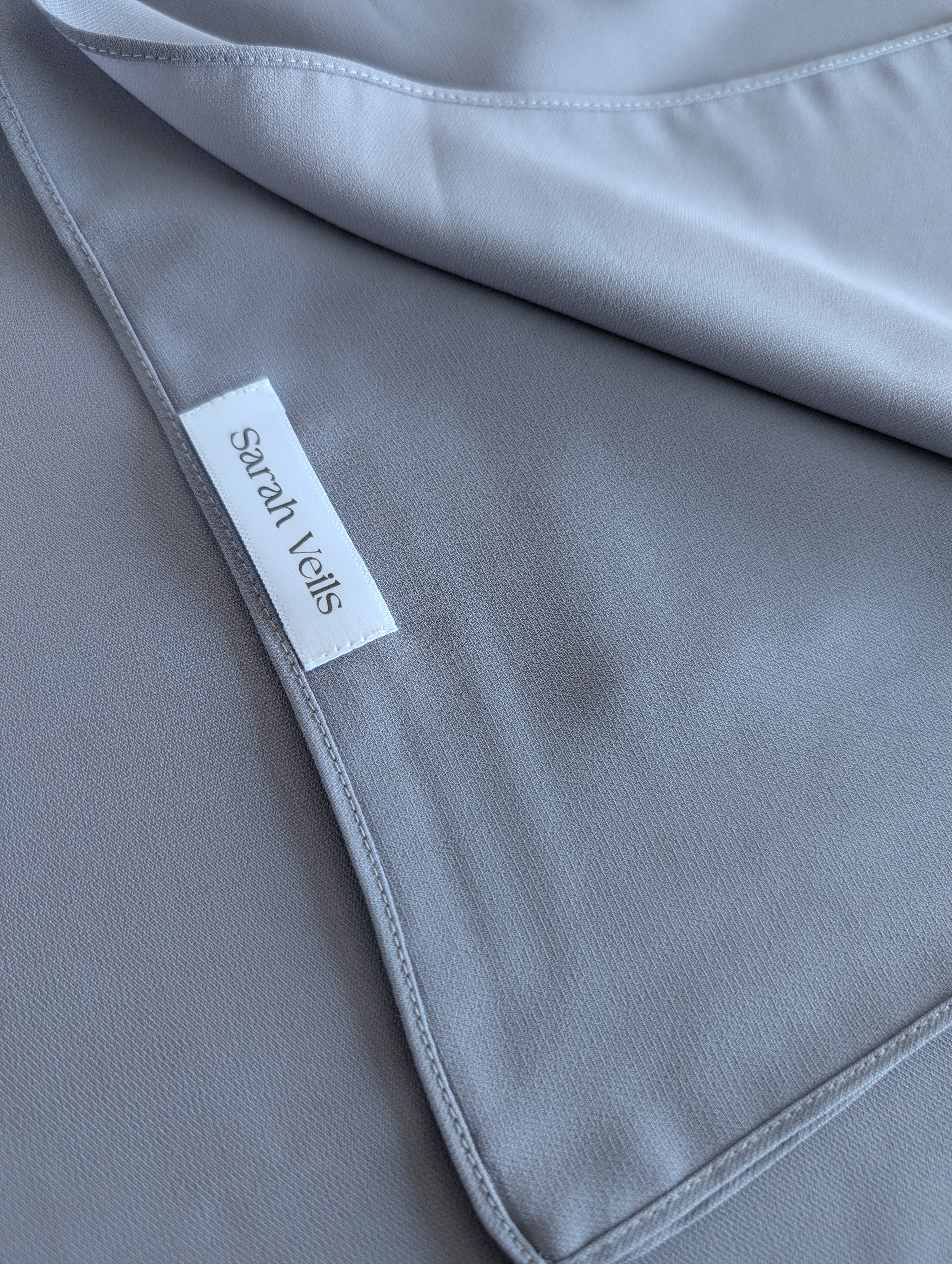 Luxury Chiffon Hijab Blue Gray