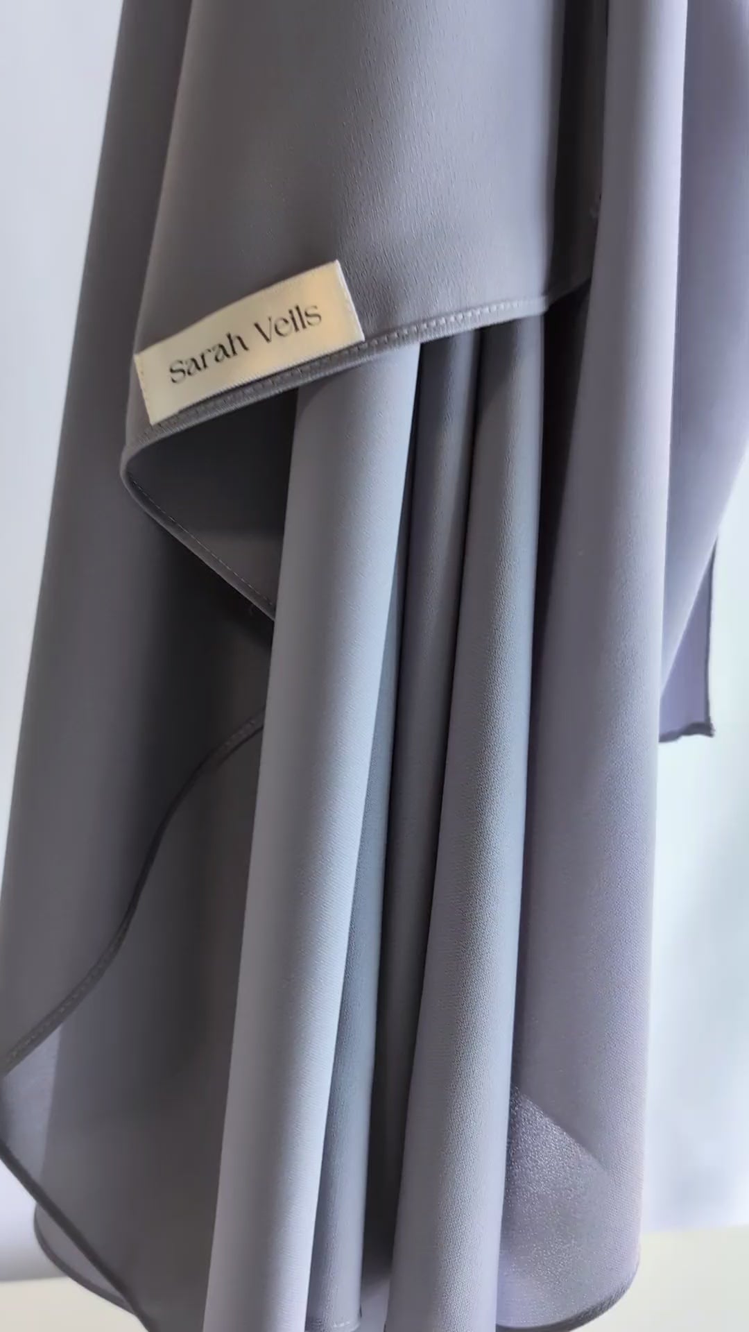 Luxury Chiffon Hijab Blue Gray