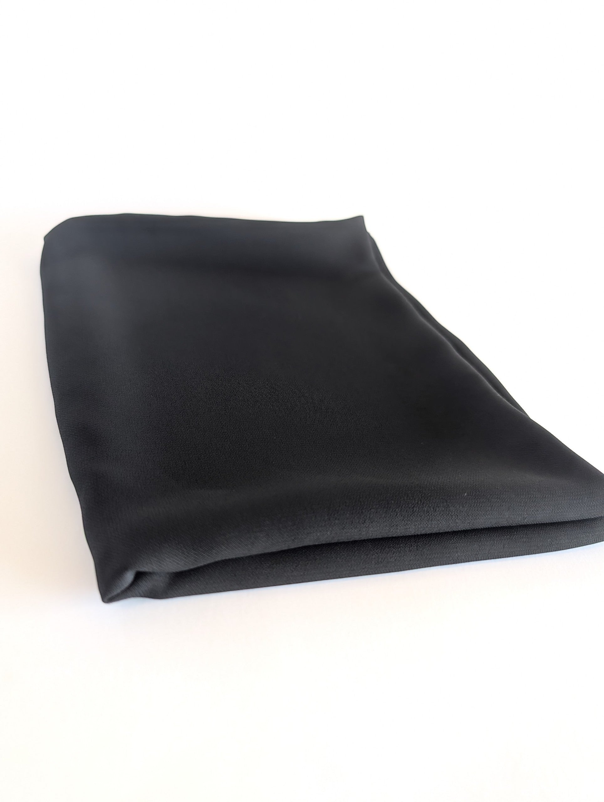 Luxury Chiffon Hijab Black