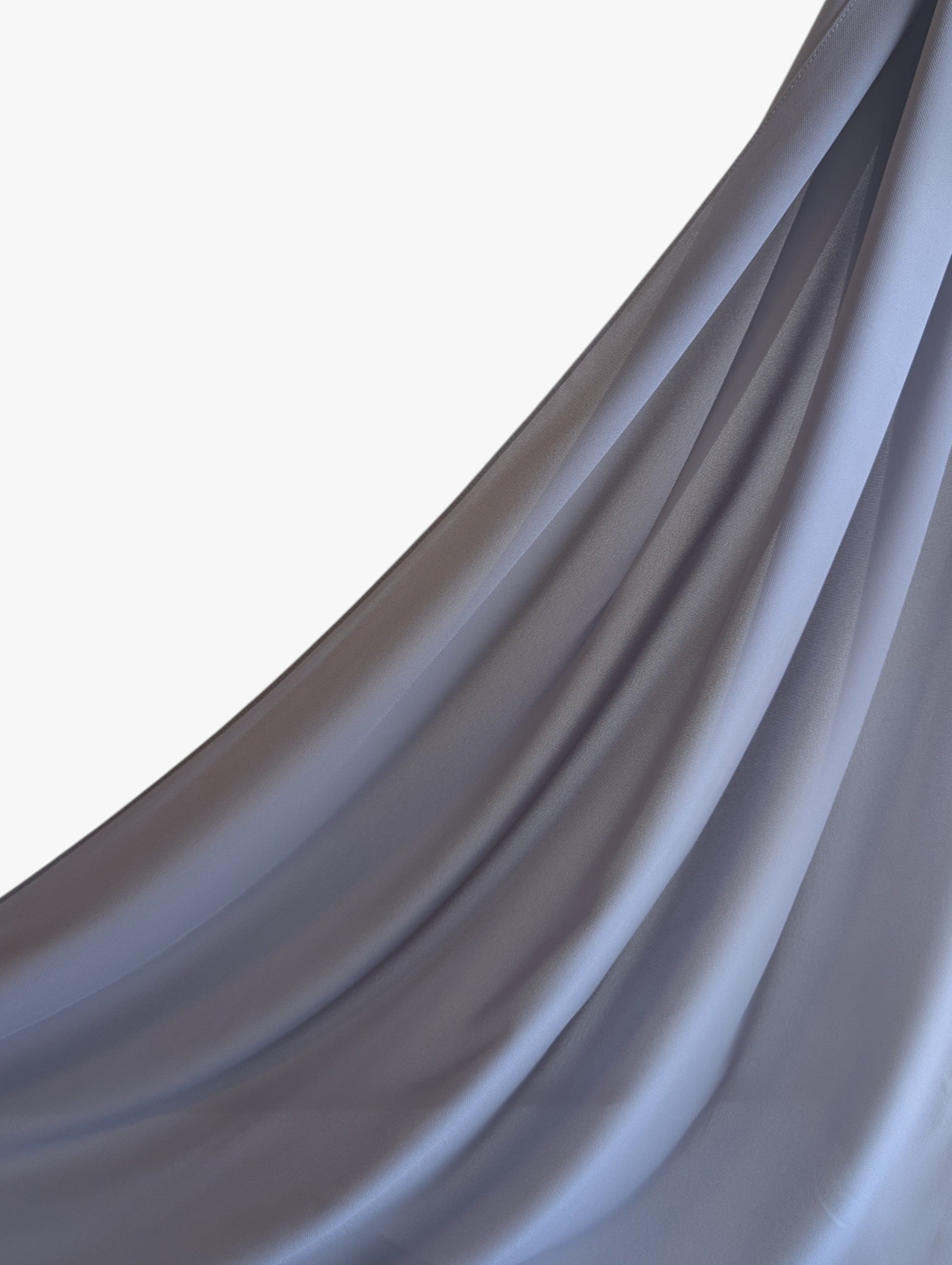 Luxury Chiffon Hijab Blue Gray