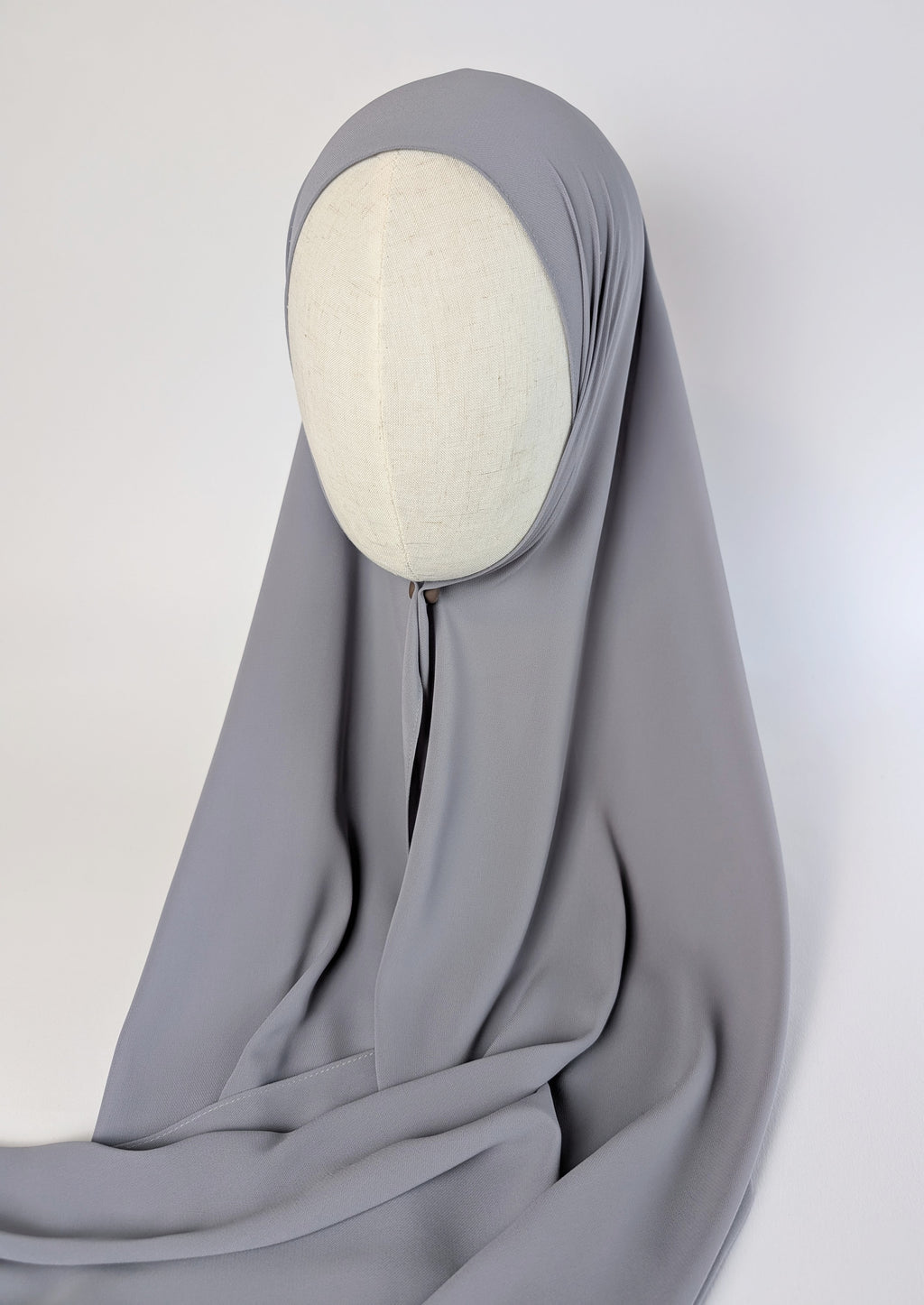 Luxury Chiffon Hijab Blue Gray