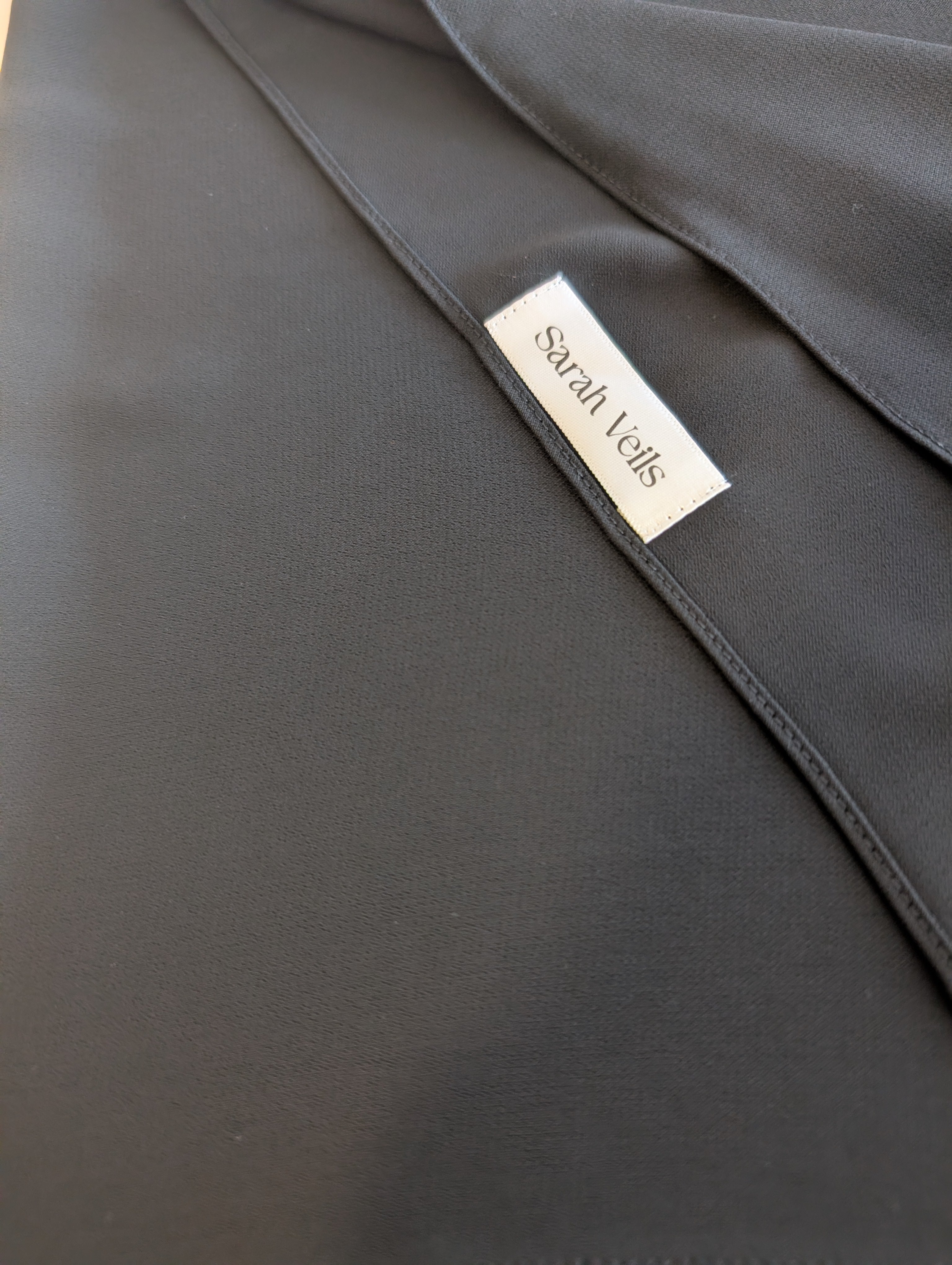 Luxury Chiffon Hijab Black