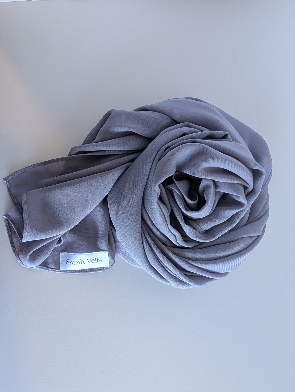 Luxury Chiffon Hijab Blue Gray