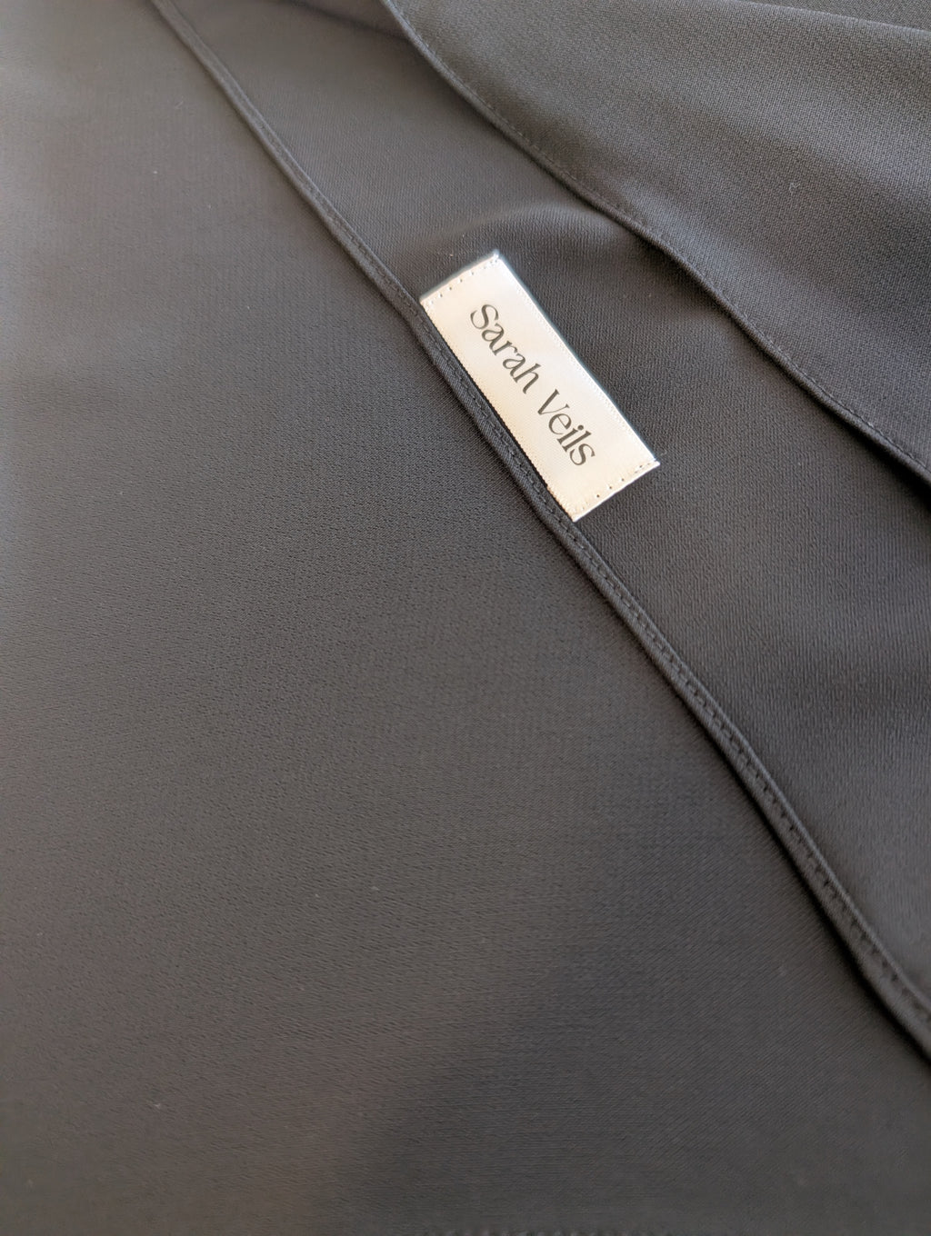 Luxury Chiffon Hijab Black