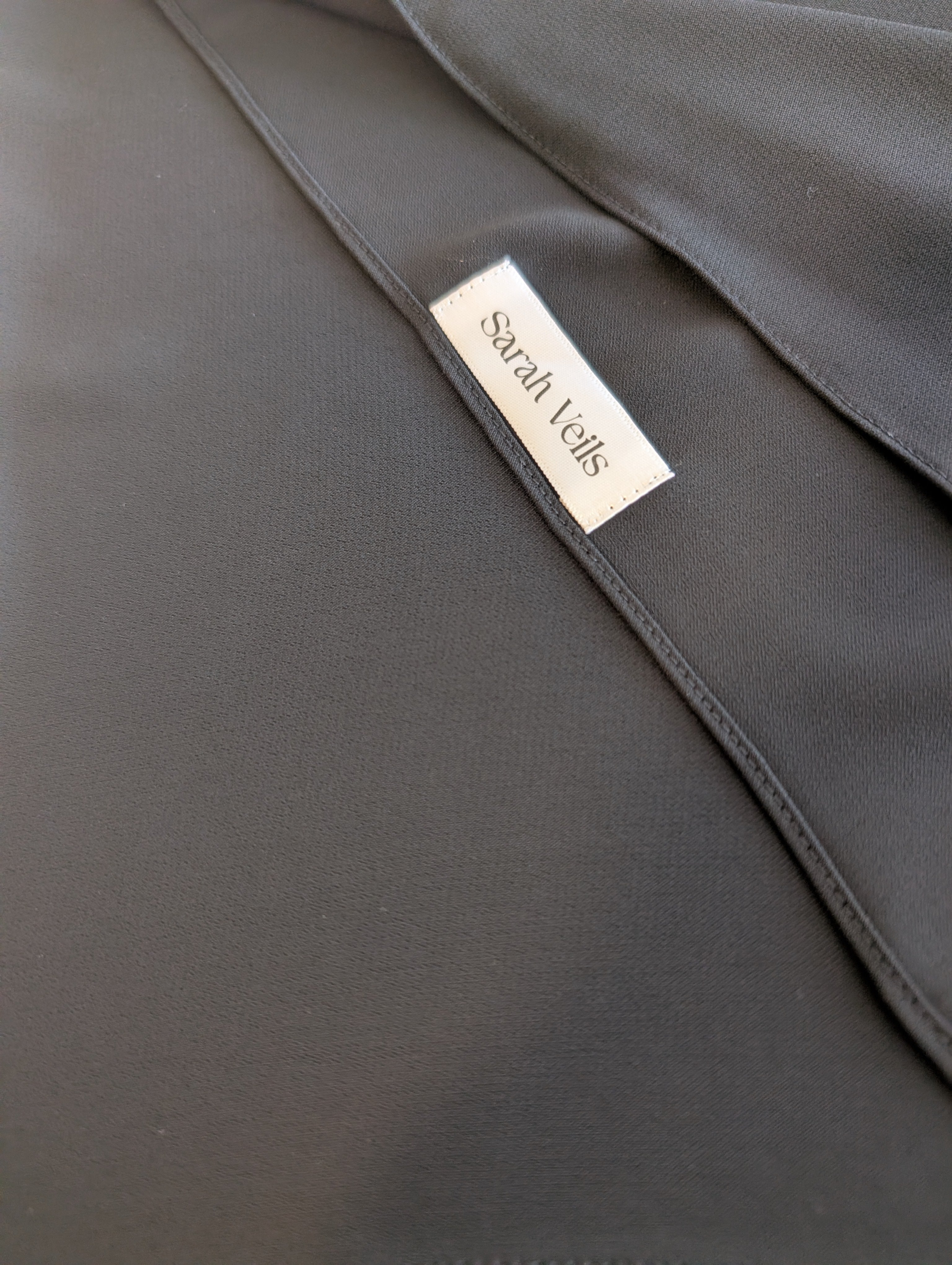 Luxury Chiffon Hijab Black